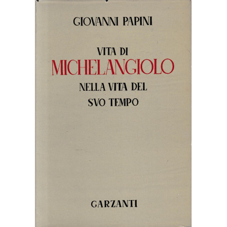 Vita di Michelangiolo nella vita del suo tempo