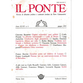 Il Ponte. Anno XLVII n. 6 Giugno 1991