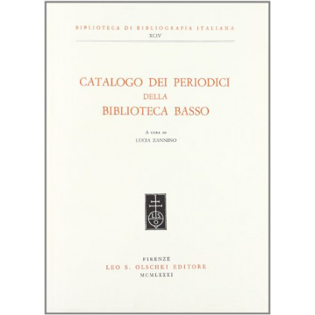 Catalogo dei periodici della Biblioteca Basso