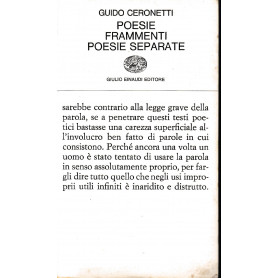 Poesie. Frammenti. Poesie separate