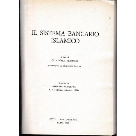 Il sistema bancario Islamico