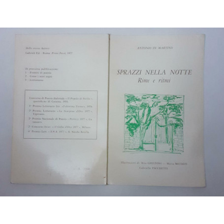 Sprazzi nella notte rime e ritmi