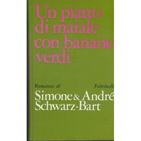 Un piatto di maiale con banane verdi