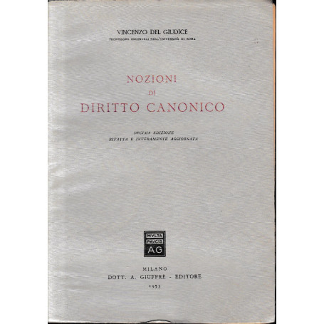 Nozioni di diritto canonico