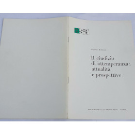 Il giudizio di ottemperanza: attualita' e prospettive