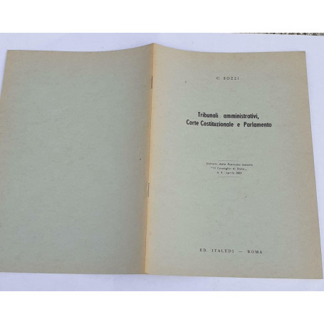 Tribunali amministrativi  Corte Costituzionale e Parlamento