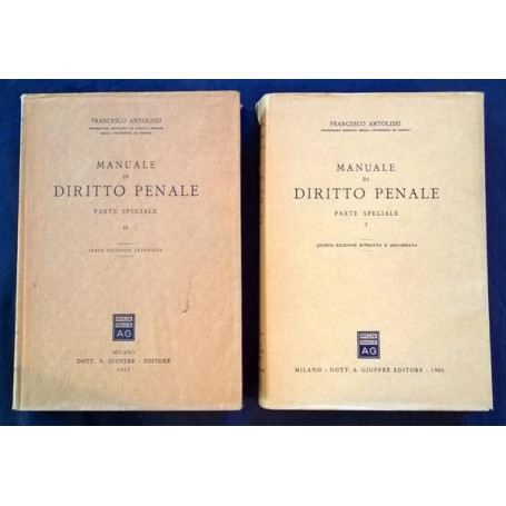 Manuale di diritto penale. Parte speciale I-II