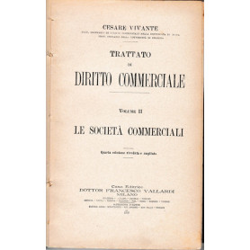 Trattato di Diritto commerciale. Volume II - Le società  commerciali