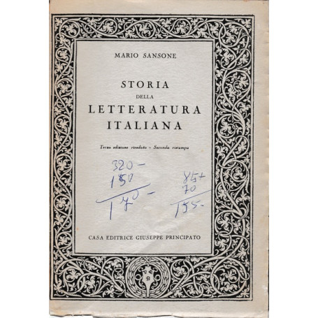 Storia della letteratura italiana