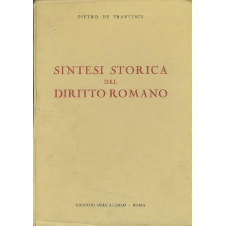 Sintesi storica del diritto romano