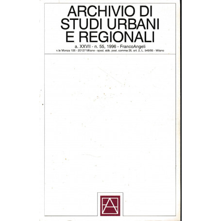 Archivio di studi urbani e regionali  anno XXVII-n. 55  1996