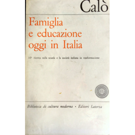 FAMIGLIA E EDUCAZIONE OGGI IN ITALIA