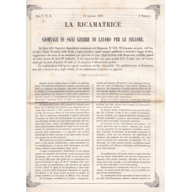 La ricamatrice. Giornale di ogni genere di lavoro (..). 14 Gennaio 1851.