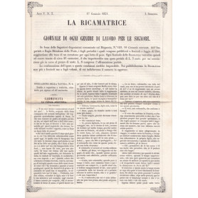 La ricamatrice. Giornale di ogni genere di lavoro (..). 17 Gennaio 1851.