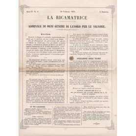 La ricamatrice. Giornale di ogni genere di lavoro (..). 28 Febbraio 1851.