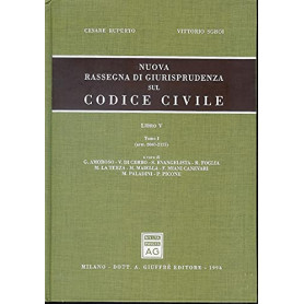 Nuova rassegna di giurisprudenza sul Codice civile. Artt. 2060-2125 (Vol. 5/ tomo 1)