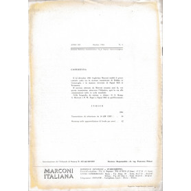 Rivista dei prodotti Marconi Italiana. Anno III - N. 4 Ottobre 1961