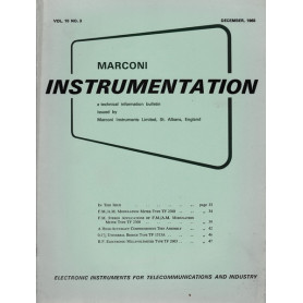 Marconi instruments. A technical information bulletin. Vol.10 - N. 3 - Dic. 1965