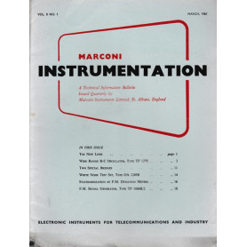 Marconi instruments. A Technical Information Bulletin. Vol. 8 - N. 1 - Mar. 1961