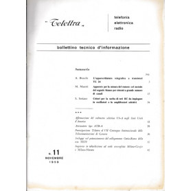 Telettra. Bollettino tecnico d'informazione. N. 11 - Nov. 1959Librisaggi