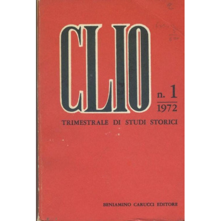 Clio. N.1 1972. Trimestrale di studi storici