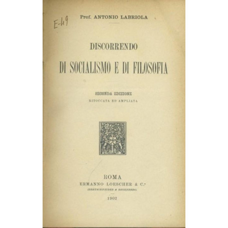 Discorrendo di socialismo e di filosofia