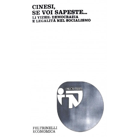 Cinesi  se voi sapeste.. - li yizhe: democrazia e legalità nel socialismo