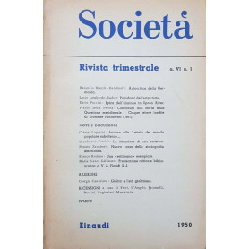 Società . Rivista trimestrale a. VI n.1