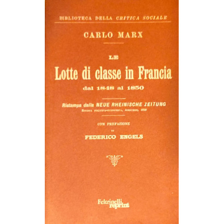 Le lotte di classe in Francia dal 1848 al 1850