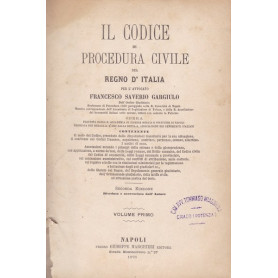 Il Codice di Procedura Civile del Regno d'Italia