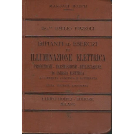 IMPIANTI ED ESERCIZI DI ILLUMINAZIONE ELETTRICA