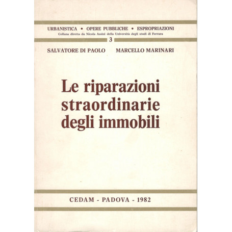 Le riparazioni straordinarie degli immobili