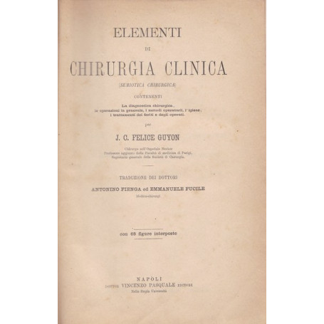 Elementi di chirurgia clinica (semiotica chiururgica)
