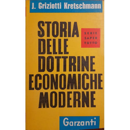 Storia delle dottrine economiche moderne