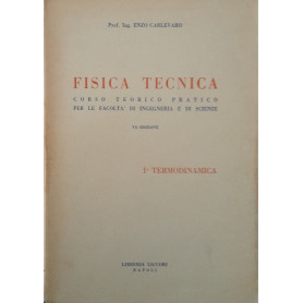 Fisica tecnica: 1° termodinamica