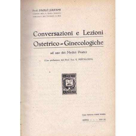 Conversazioni e lezioni ostetrico-ginecologiche