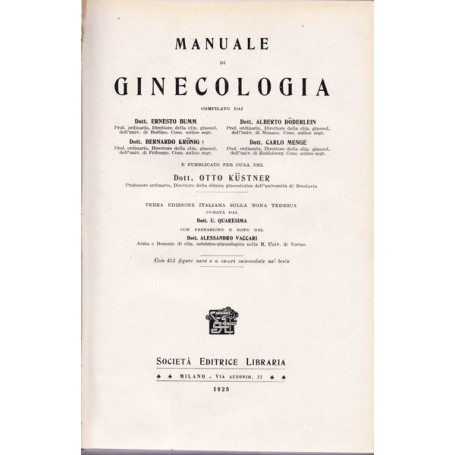 Manuale di ginecologia