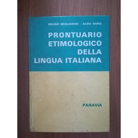 Prontuario etimologico della lingua italiana