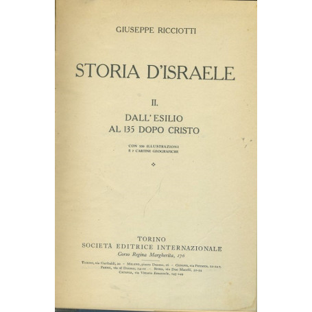 Storia d'Israele. Voll.1-2