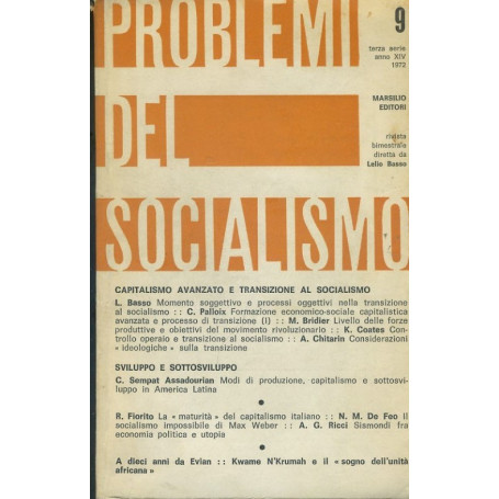 Problemi del socialismo. Terza serie. Anno XIV. 1972