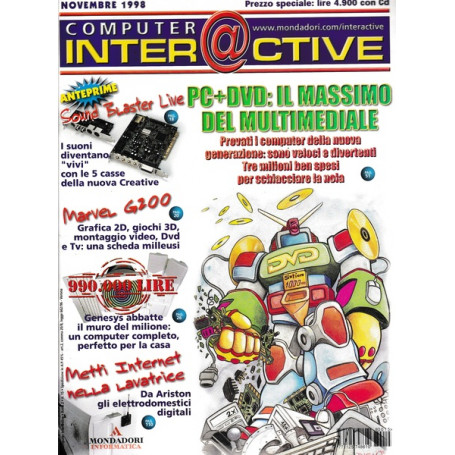 COMPUTER INTER@CTIVE. Rivista. Anno 2 n.15 Novembre 1998.