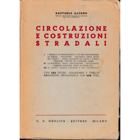 Circolazione e Costruzioni Stradali