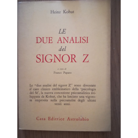 Le due analisi del signor Z
