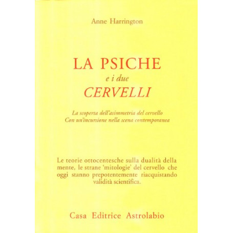 La psiche e i due cervelli. La scoperta dell'asimmetria del cervello. Con un'incursione nella scena contemporanea