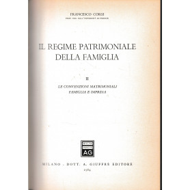 Il regime patrimoniale della famiglia