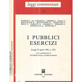 I pubblici esercizi. Legge 25 agosto 1991