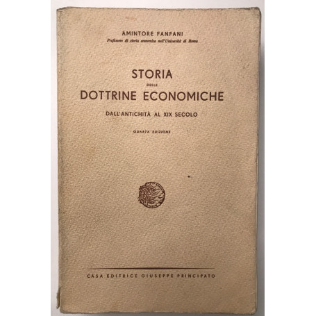 Storia delle dottrine economiche dall'antichità al XIX secolo