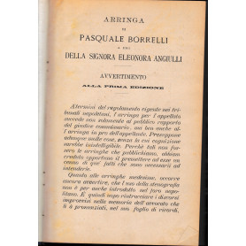 Arringa di Pasquale Borrelli a pro della signora Eleonora AngiulliLibrisaggi