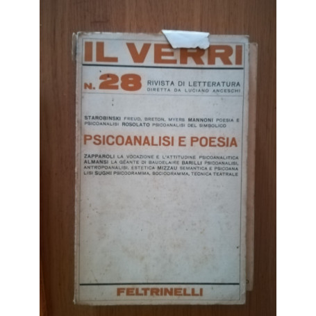 IL VERRI N.28  psicoanalisi e poesia