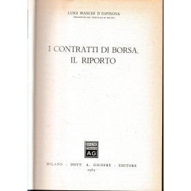 I contratti di borsa. Il riporto